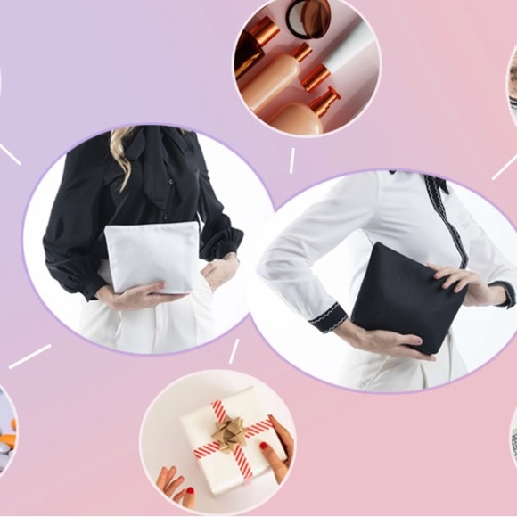 White Canvas Pouch with HP Theme - Picture 7 of 7